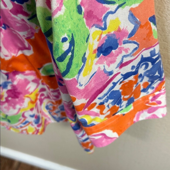 Ralph Lauren Vibrant Floral Blouse - Pink, Orange, Blue Stunning - Picture 3 of 5